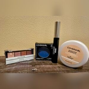 CoverGirl Makeup Bundle: Blue & Pink  Tones Eye Shadows, Primer & Mineral Powder